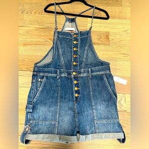 NWT Pilcro Anthropologie Short Overalls- 32
